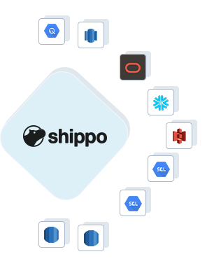 Shippo to Google BigQuery, Shippo to AWS Redshift, Shippo to ADW, Shippo to Snowflake, Shippo to Amazon S3, Shippo to GCP Mysql, Shippo to GCP Postgres, Shippo to RDS Postgres, Shippo to RDS MySQL